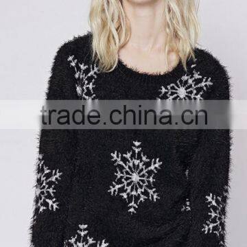 Novelty Pullover Knitted Patterns Custom Christmas Womens Cashmere Jumpers for Sale photo-3