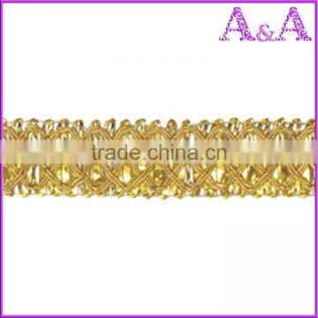 Fashion Rhinestone and Beading Trim by the Yard, New Design Beads Crystal Decorative Trim Wholesale, Trimmings for Dresses photo-6