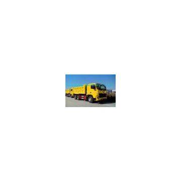 336HP 6x4 HOWO A7 Heavy Duty Dump Truck EURO II in White Yellow