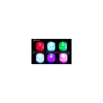 3V Mini  plastic flameless electric LED candles with seven flashing colors