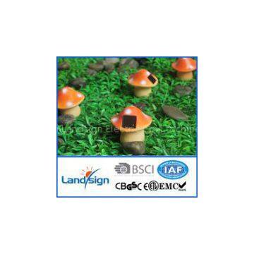 XLTD-1554 Hot product Cixi solar light manufacturer outdoor led garden light resin garden light solar mushroom garden light