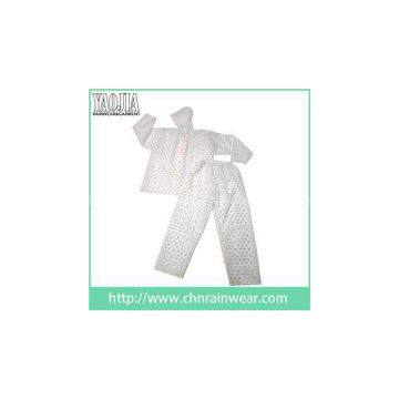 YJ-6092 Printed Raincoat Womens Cycling Running Rain Jacket Suit With Hood