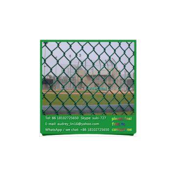 Woven wire mesh 1800mm x 12.5m roll heavy duty green chain link fencing supply