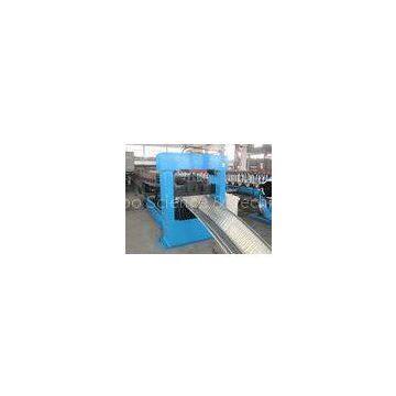 0.8-1.2mm Gutter Roll Forming Machine , Metal Roll Forming Equipment PLC Control