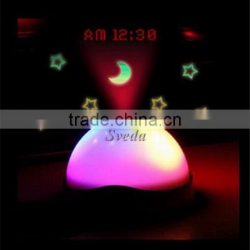 (Hot) Color Changing Alarm Clock,Projection LED clock, Desktop clock,Digital Alarm Clock