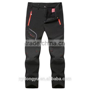 water proof fleeced skiing pants/ thermal unsex outdoor climbing hiking fishing skiing pants/ winder proof trousers