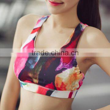 Nylon Spandex Fitness Sport Bra 2016