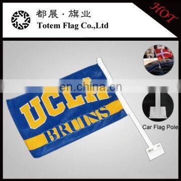 Car Flags With Plastic Stick for Football Team University