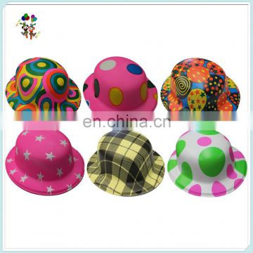 Mixed Colors Birthday Party Favor Bowler Plastic Hats HPC-0240