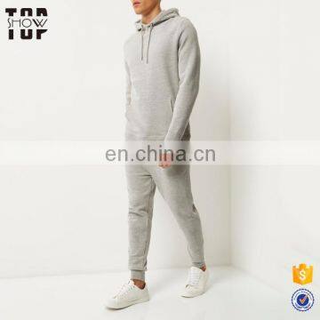 Bulk wholesale clothing latest design plain cotton tracksuit for men