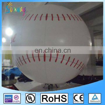 Customized OEM White Welcome Giant Inflatable Baseball For Event