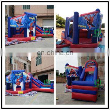 Attactive inflatable slide bouncer castle ,cartoon inflatable slide jumping bouncer,giant used inflatable slide for kids