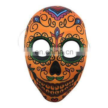 EVA Mask Covered with Orange Fabric for Halloween, Carnival and Party