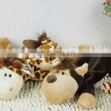 OEM plush animal pencil bag for kids with wholesale price