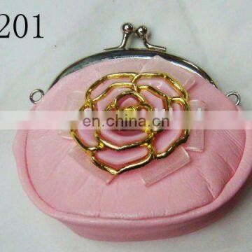 round roze coin purse