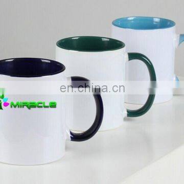 11oz Factory High Quality Two-tone Color Cup Ceramic Magic Diy Mug