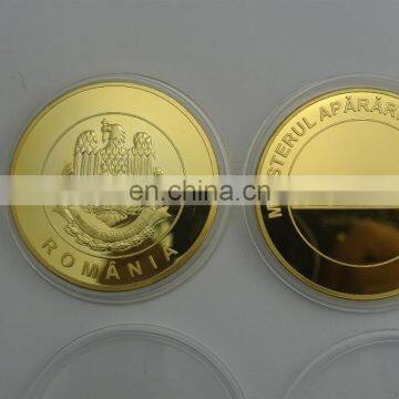 Gold plated high polished coin blanks