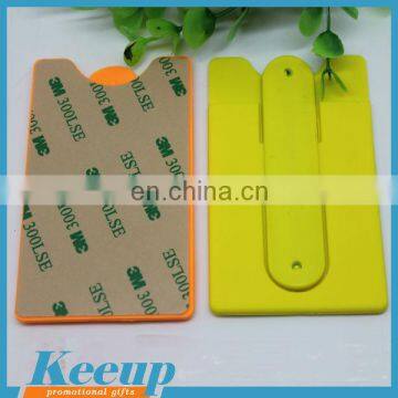 China OEM Silicone Card Holder Wallet Smart Wallet With Snap Stand