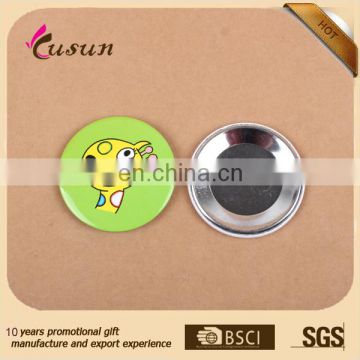 Wholesale tinplate button badge Guangzhou factory low price blank pin badges metal