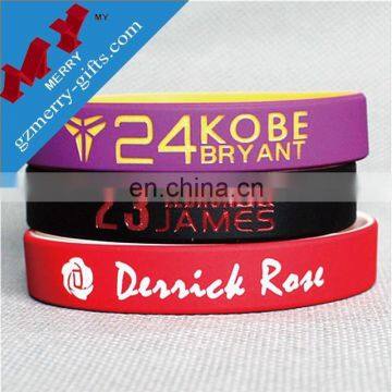 Popular gifts custom blank wrist band / silicon wrist band wholesale