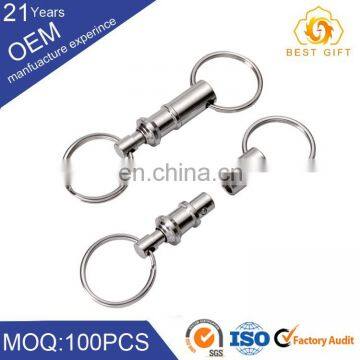 Souvenirs promotional zinc alloy silver color custom metal bottle opener keychain