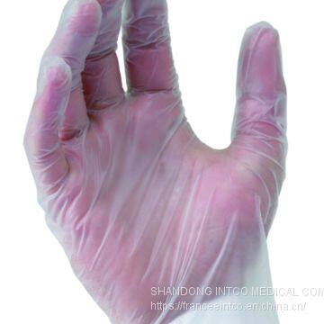 Powder-Free Disposable Vinyl Exam Glove Blue photo-3
