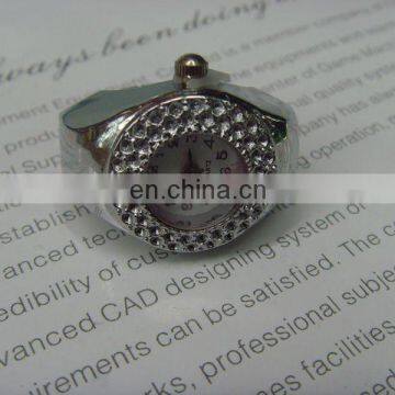 Cheap Fashion Alloy Round Case Ring Watch