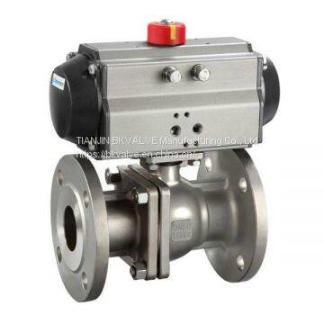 PNEUMATIC STAINLESS STEEL FLANGE BALL VALVE – BKVALVE