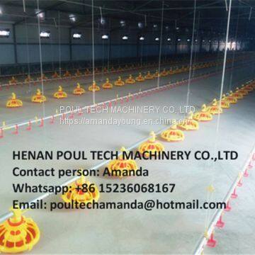 Poultry Farm Equipment Broiler Floor Raising System with 10,000 birds & Chicken Plastic Saltted Floor System with Automatic Nipple Drinker in Chicken Shed for Malawi