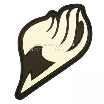 fairy tail anime japanese manga glow dark PVC rubber patch