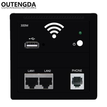 86 type Eu-Standard panel embedded wireless WIFI router AP repeater in wall access point for hotel smart home in-wall AP