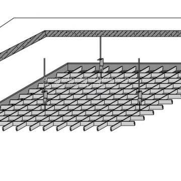 The Metal Ceiling Aluminum Open Cell Metal Grille Ceiling