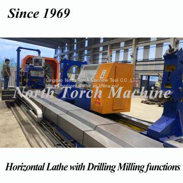 Heavy Duty Horizontal Lathe for Turning 40T sugar mill cylinder