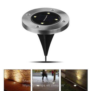 Solar Powered 3 LED Solar Light Outdoor 4LED Solar Light Outdoor LED Garden Light Lawn Path Yard Fence Stainless Steel Buried Inground Lamp JML-SGL-4LEDS photo-3