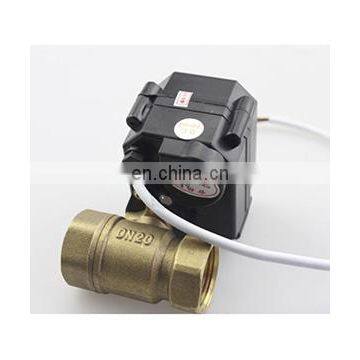CWX-15Q / N Series of Water Control System DN15-25 2 Way Mini Motorized Electric Ball Valve Water 5v photo-2