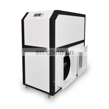 Duct type air conditioner with cool mist ultrasonic air humidifier