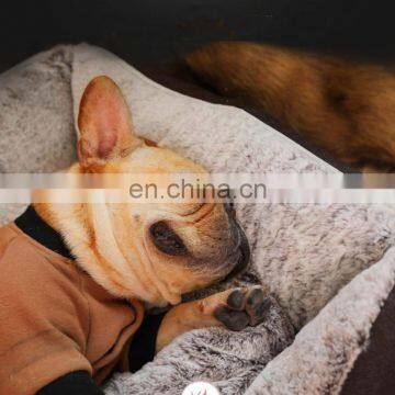 Durable Pet Bed Machine Washable Medium Dog Bed Comfortable Plush Puppy Pet Sofa photo-5