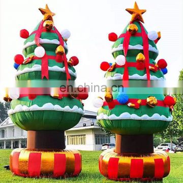 Holiday Ornaments Decorative Inflatables Xmas Shape Advertising Column 3m Inflatable Christmas Tree