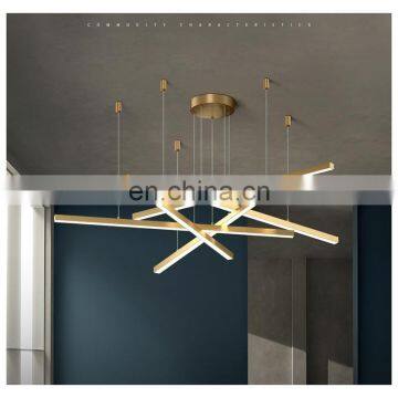 Nordic minimalist chandelier living room bedroom modern light luxury creative personality long dining room chandelier