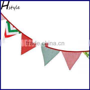 2016 Christmas Chervon Flag Bunting Home Decoration Garland PL045