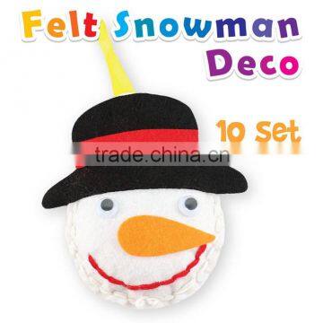 Felt Snowman Deco Hanger Pack of 10