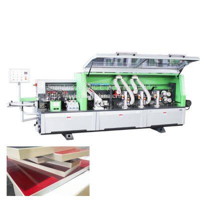 PVC edge banding machine automatic wood edge bander melamine cabinet edge banding with end cutter