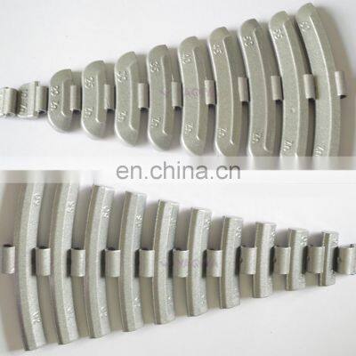 auto parts zn clip on wheel weight for steel rim plastic coated