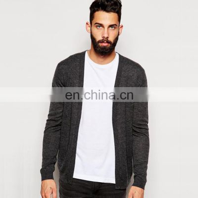 Mens fashion cashmere cardigan sweater without buttons