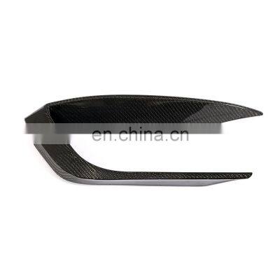 Carbon Fibre Front Bumper Fins Canards for Maserati Ghibli 2018 photo-2