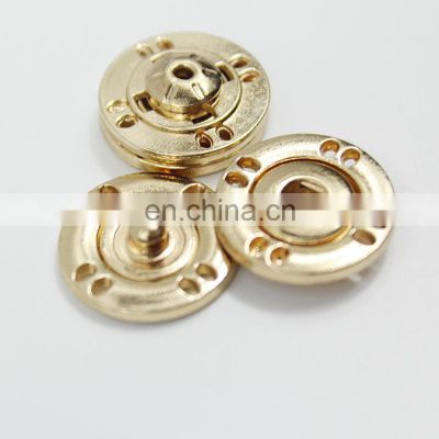 Fashionable  engraved sewing design metal gold shank button