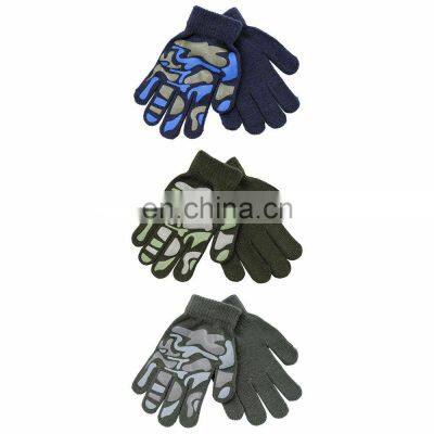 HY Winter Adult Custom Knit Acrylic Gloves Touchscreen With Phone Gloves photo-5