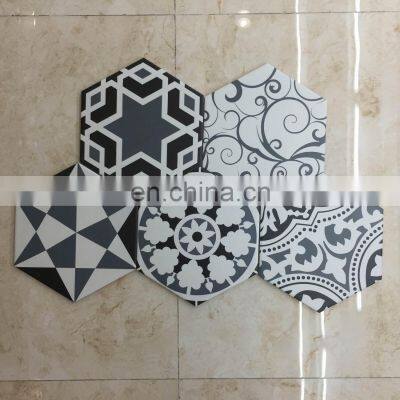 200x300mm Non-slip blue hexagon modern house fashional for wall and floor tiles