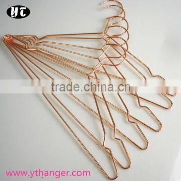 cheap copper metal wire hanger heavy duty metal hanger with notch