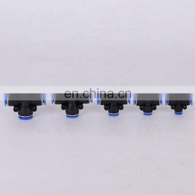 Air Hose Fittings Quick Connector 6mm 8mm 10mm 12mm Plastic PE T Tee Type Tupe Pipe Pneumatic Fitting